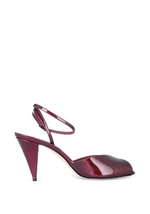Casadei Sam Nap.VIP Amarena ankle strap leather sandals - Red