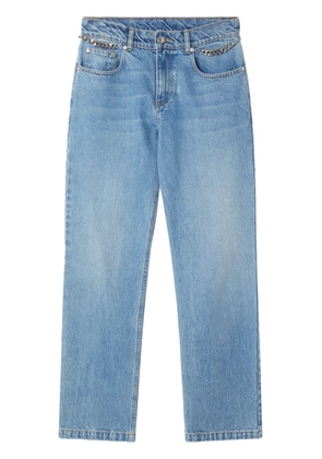 Stella McCartney Falabella-chain straight-leg jeans - Blue