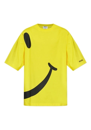 Moschino x SMILEY logo-print T-shirt - Yellow