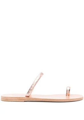 Ancient Greek Sandals Ophion flat leather sandals - Pink