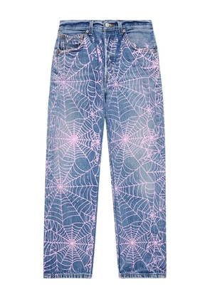 SP5DER x Levi's Vintage 501 spiderweb jeans - Blue