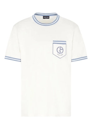 Giorgio Armani logo-detail patch-pocket T-shirt - White
