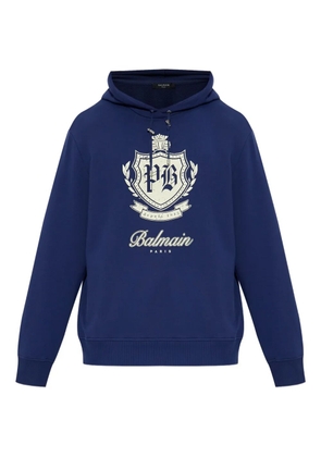 Balmain College Emblem hoodie - Blue