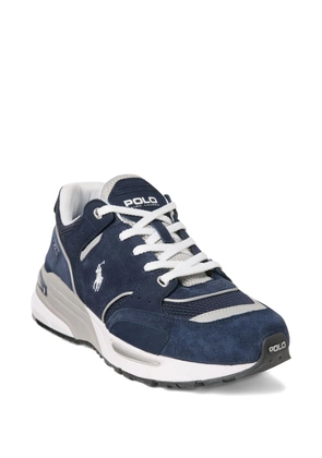 Polo Ralph Lauren suede-panelled mesh sneakers - Blue