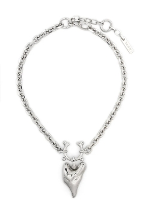 Vann Jewelry small heart choker necklace - Silver