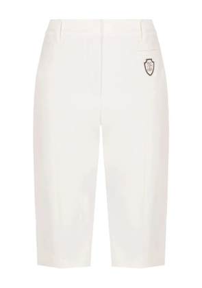 Brunello Cucinelli logo-detail trousers - White