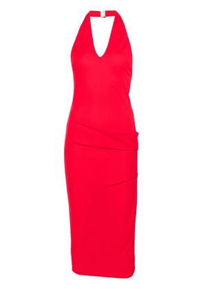 Jacquemus halterneck midi dress - Red
