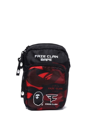 A BATHING APE® camo gadget pouch - Black