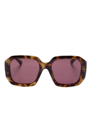 Chloé Eyewear oversize-frame sunglasses - Brown