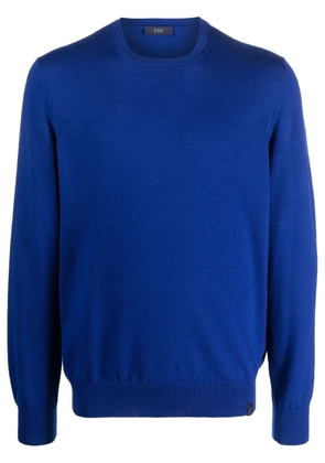 Fay crew-neck wool jumper - Blue