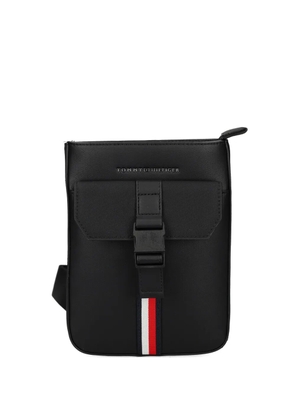 Tommy Hilfiger buckle-fastening messenger bag - Black