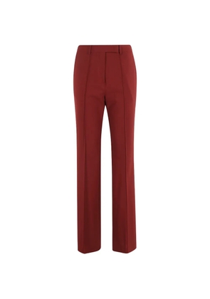 Semicouture Sienna welt-pocket trousers - Red