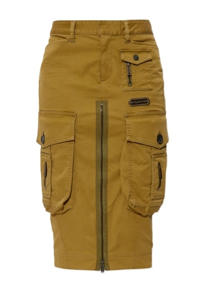 DSQUARED2 x Bettter zip-pocket skirt - Green