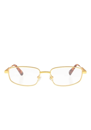 Jacquemus rectangle-frame glasses - Brown