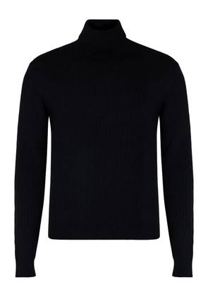 slowear ribbed turtleneck sweater - Blue
