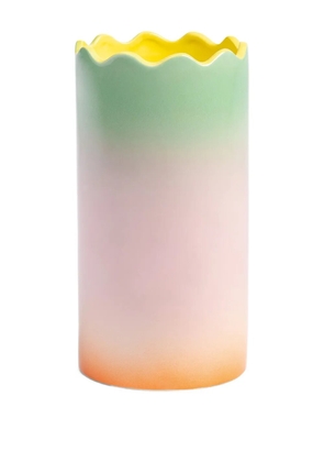 &k Amsterdam Fade scalloped vase (12cm) - Pink