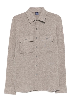 Fedeli cashmere shirt jacket - Neutrals