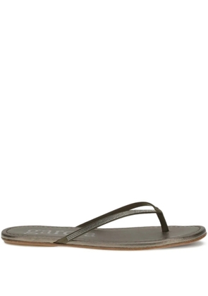 Pedro Garcia embellished thong sandals - Grey
