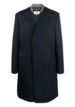 Maison Margiela Cavalry single-breasted wool coat - Blue