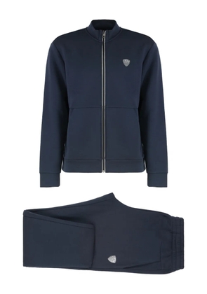Ea7 Emporio Armani logo-plaque zip-up tracksuit (set of two) - Blue
