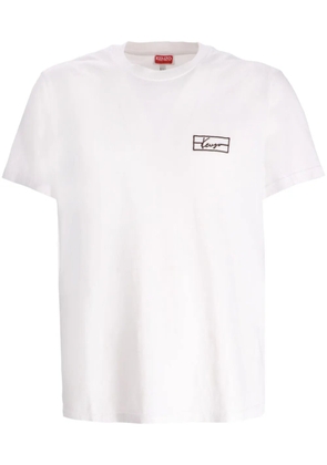 Kenzo logo-embroidered T-shirt - White