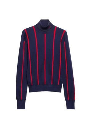 Prada intarsia striped sweater - Blue