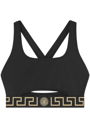 Versace Greca Border bikini top - Black