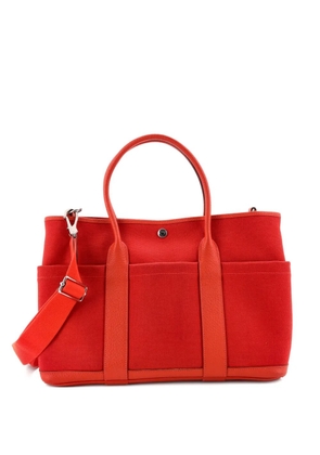 Hermès Pre-Owned Garden Party Pockets Toile and Leather 36 tote bag - Red