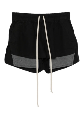 Rick Owens DRKSHDW drawstring panelled shorts - Black