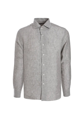 Corneliani buttoned striped shirt - Grey