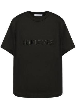 Helmut Lang logo embroidered cotton T-shirt - Black