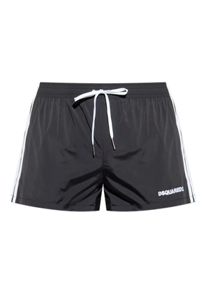 DSQUARED2 side-stripe swim shorts - Black