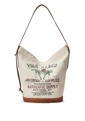 Polo Ralph Lauren logo-print shoulder bag - Neutrals