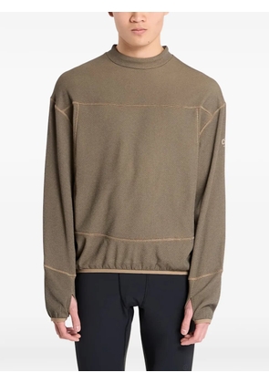 Ciele textured long-sleeved performance sweatshirt - Green