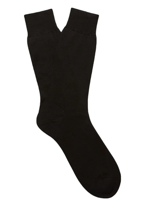 Zegna logo-embroidered socks - Black