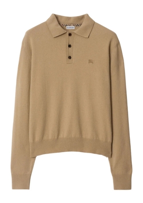Burberry cashmere polo shirt - Neutrals