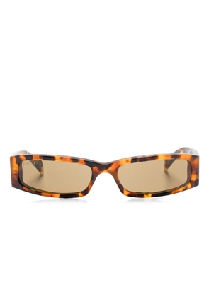Gucci Eyewear rectangle-frame sunglasses - Brown