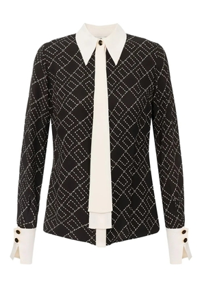 Elisabetta Franchi logo-print shirt - Black