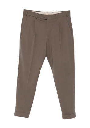 PT Torino pleated cuffed pants - Brown