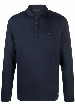 Michael Kors embroidered-logo polo shirt - Blue