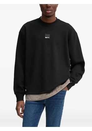 Karl Lagerfeld Jeans logo-plaque sweatshirt - Black