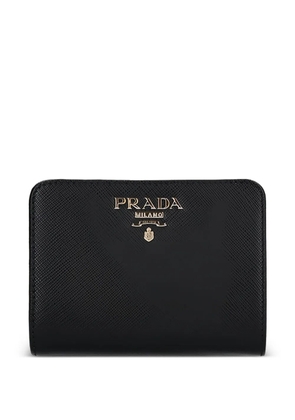 Prada logo-lettering wallet - Black