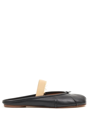 Maison Margiela Tabi leather ballerina mules - Black