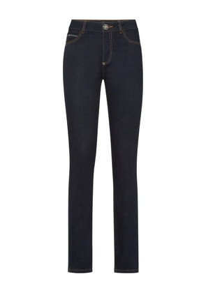 Philipp Plein logo-plaque skinny jeans - Blue