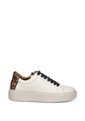 Alexander Smith London leopard-panel sneakers - Neutrals
