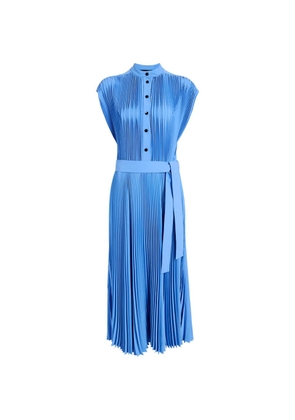 Proenza Schouler Farah pleated midi dress - Blue