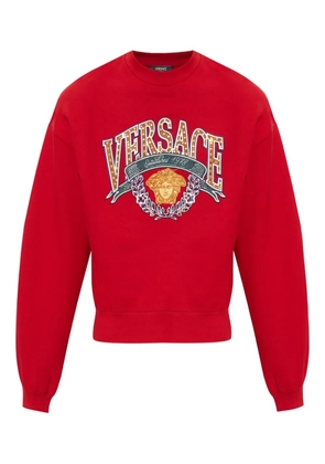 Versace Medusa-appliqué sweatshirt - Red
