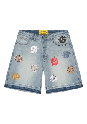 GODSPEED Infinity embellished denim shorts - Blue