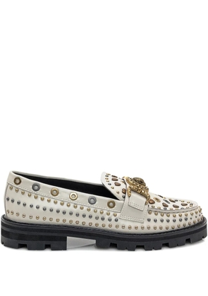 Kurt Geiger London Mansion stud-embellished loafers - Neutrals