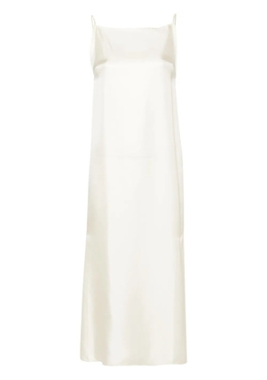 LouLou de Saison Sulum silk midi dres - Neutrals